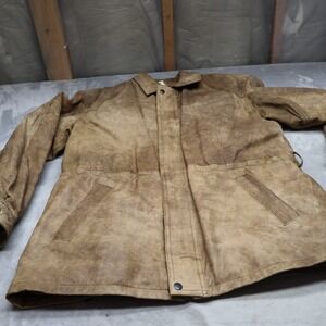 Pierce Arrow Jacket Men Large Brown Leather Distressed 3in1 Liner Field VTG RARE